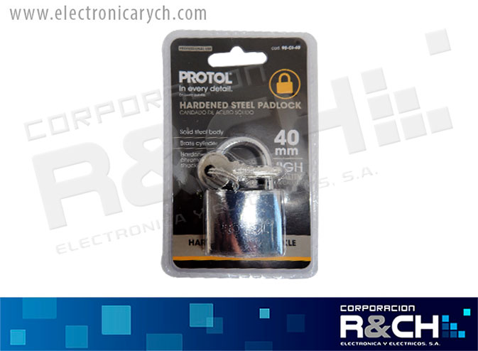 HM-90-CI-40 candado acero 40mm