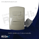 BT-1810 switch doble uno 3 vías un sencillo