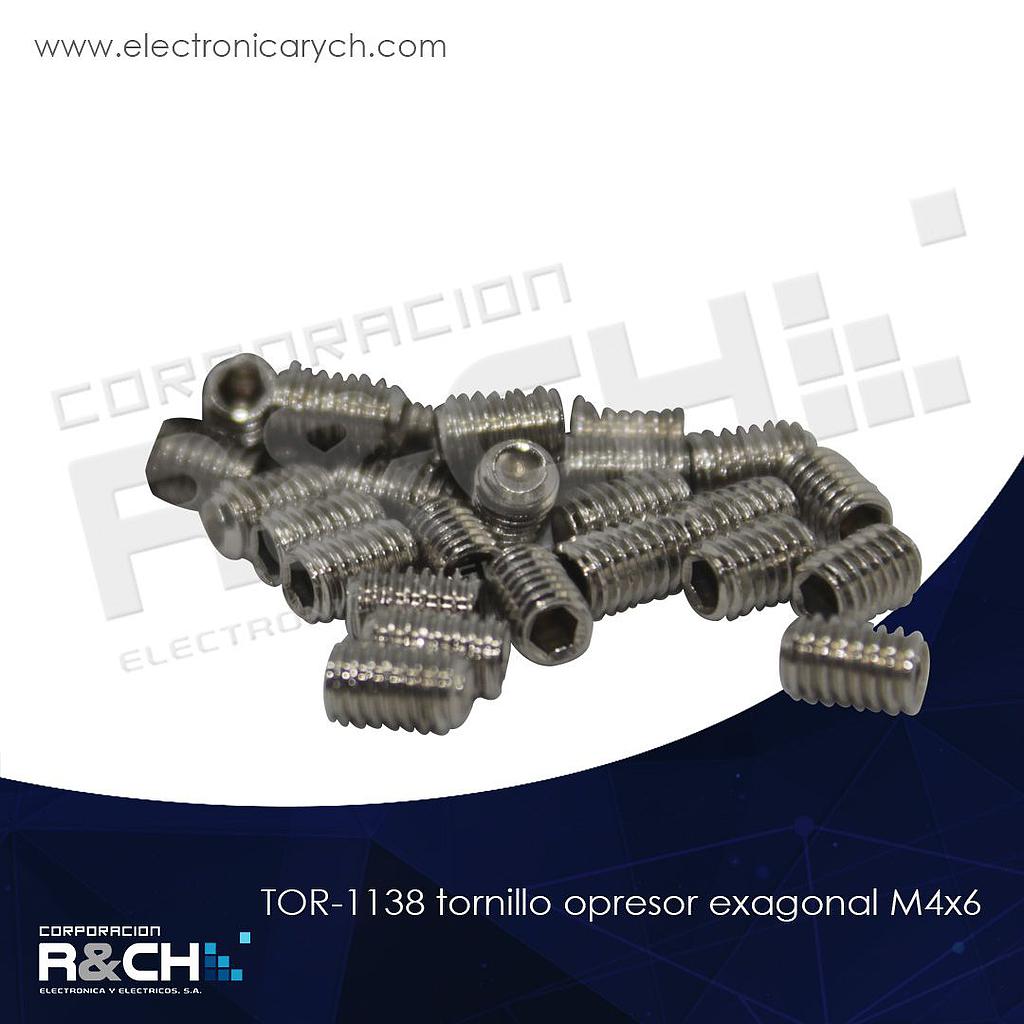 TOR-1138 tornillo opresor exagonal M4x6