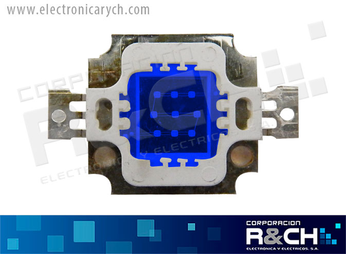 LD-C10WAZ LED cuadrado azul 10W 30-36V