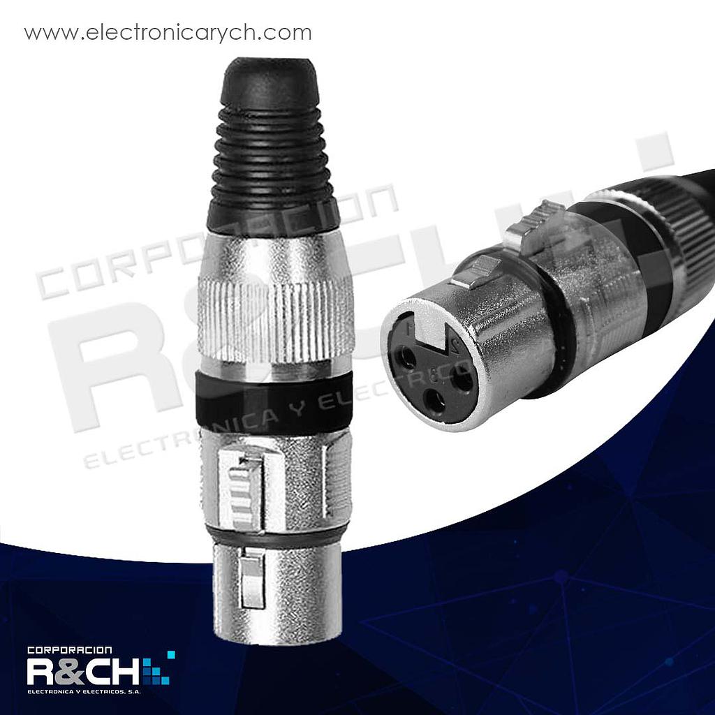 F-62BK conector XLR hembra negro