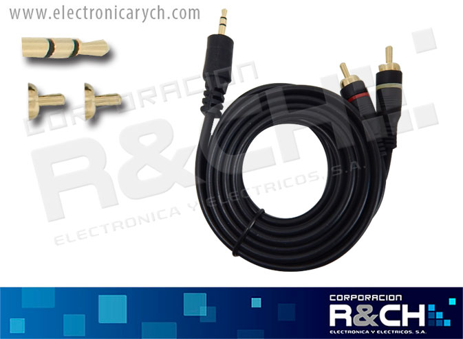 PS-209 extension 3.5mm a 2 RCA 6Ft Voyz HQ