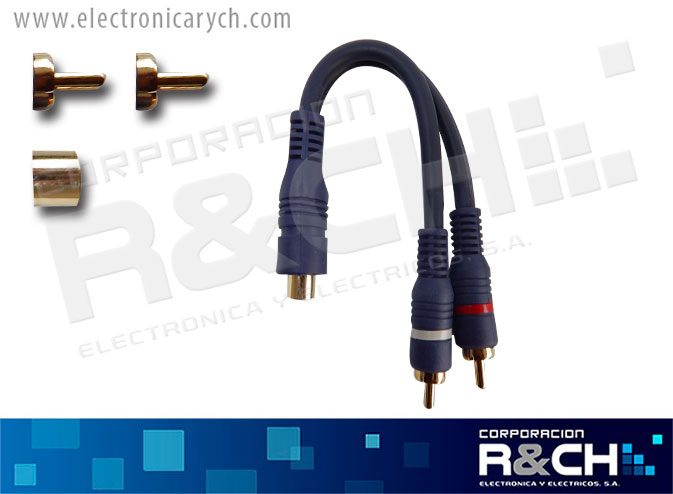 PS-213 extension RCA jack a 2 RCA plug 6" Voyz