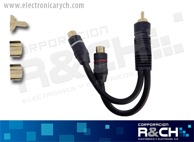 PS-219 extension plug RCA a 2 jack RCA 6" Voyz
