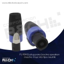 PL-90HQ plug para bocina speakon macho Voyz HQ tipo neutrik 2 vías