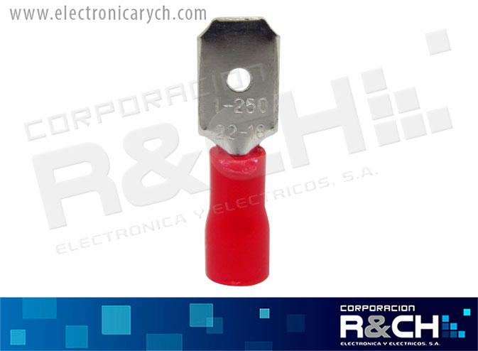 TM-33 terminal macho roja calibre 16-22
