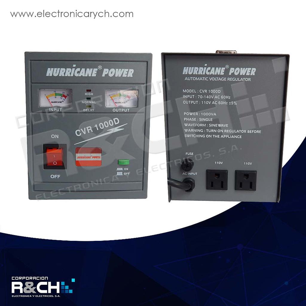 CVR-1000D Regulador Automatico de Voltaje 1000W