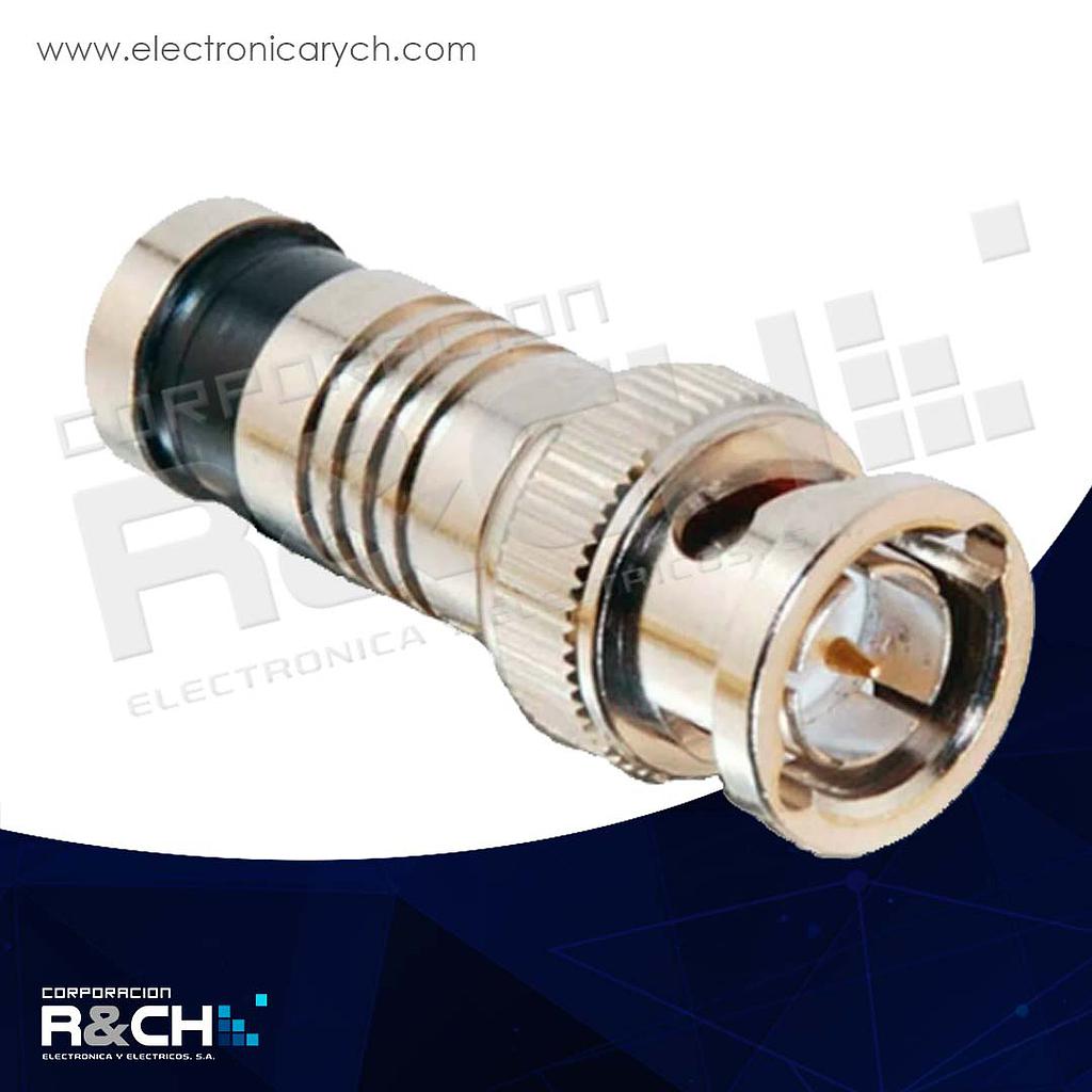 F-72 conector BNC a presion RG-59 azul