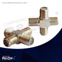 F-85 conector coaxial para derivación tipo cruz