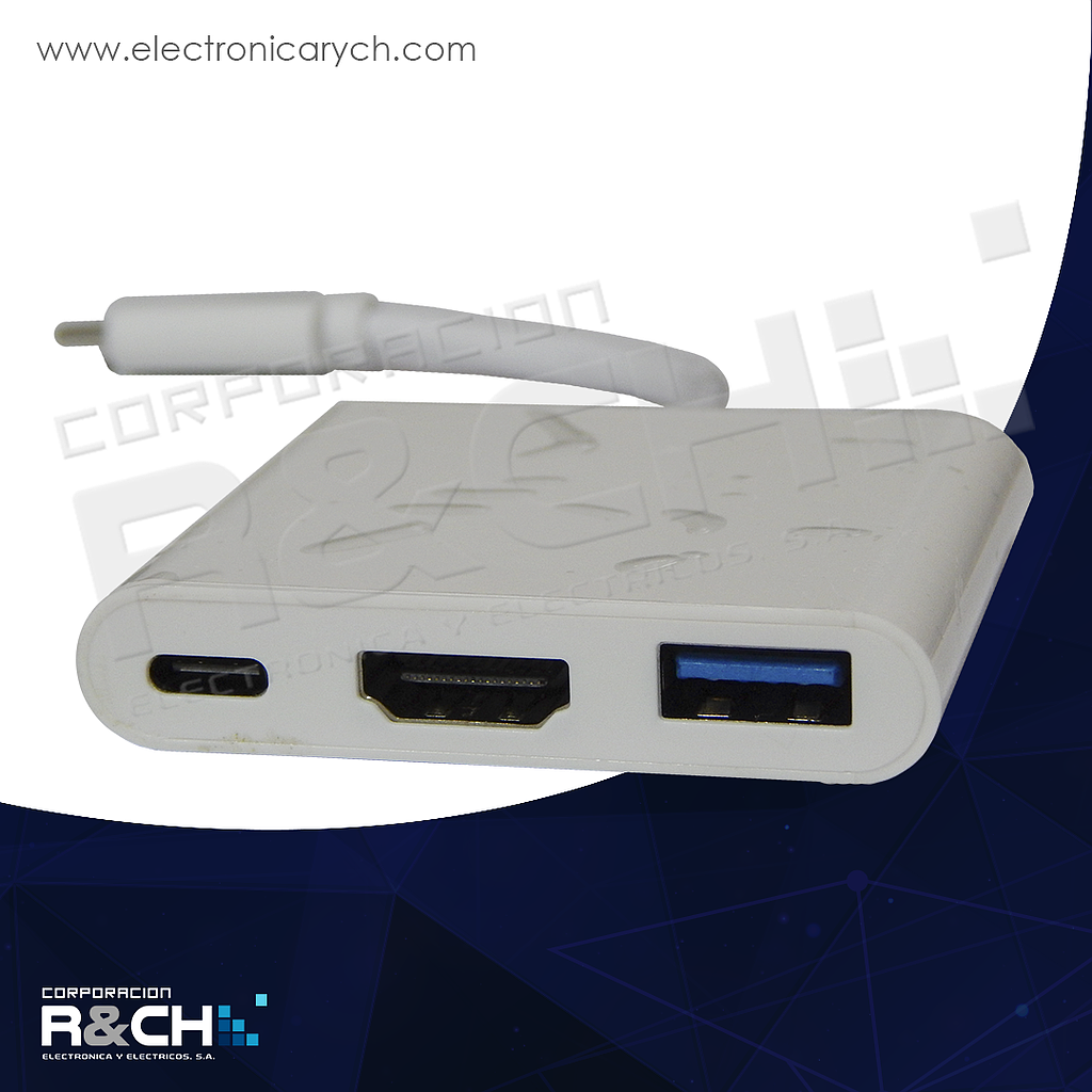 M-701 adaptador multiple tipo C a USB 3.0, HDMI y C