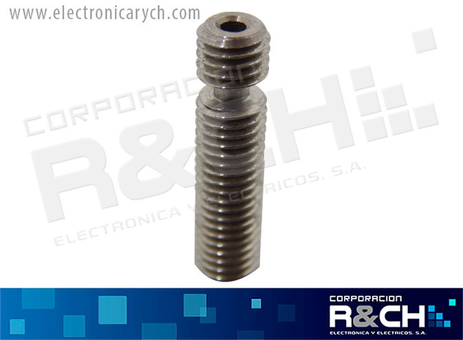 TOR-626T tornillo o garganta para impresora 3D sin teflon M6x26mm