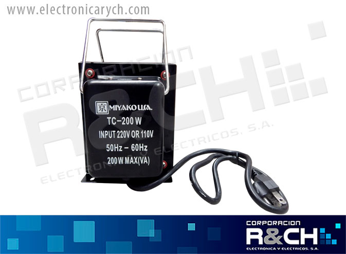 TC-200W transformador 200W step up-down