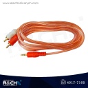 VZ-138 Extensión plug 3.5 stereo a 2 plug RCA 6 ft