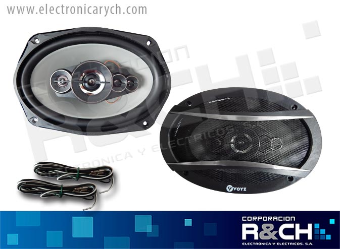 VZ-A8080 bocina para carro 3 vias 520W 6x9"
