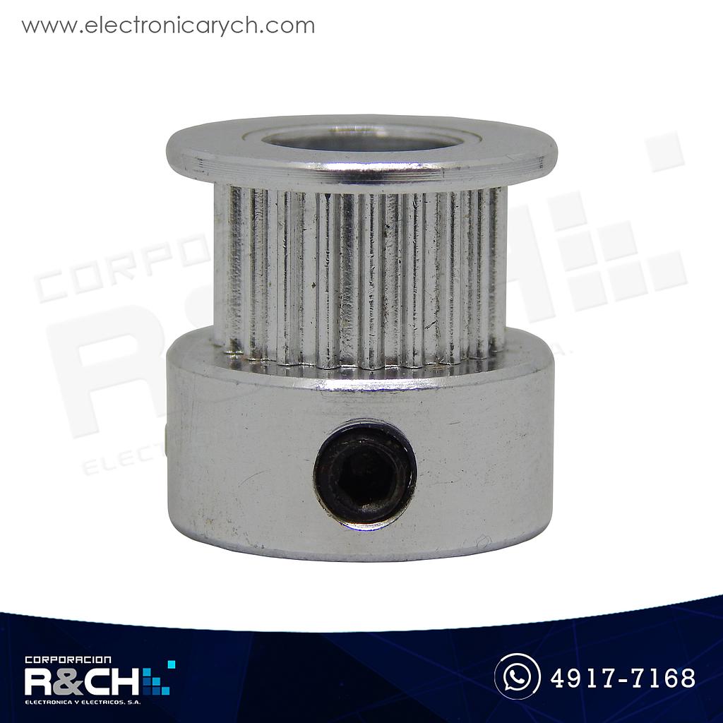 PL-708 Polea GT2 dentada 20d diámetro ext=16mm diámetro int=8mm banda 6mm
