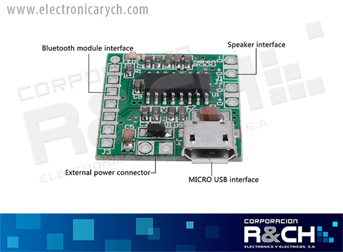 MD-PAM8403-U modulo amplificador de audio PAM8403 3W con micro USB
