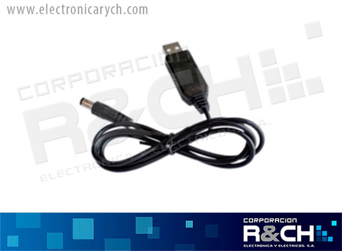 AD-USB5 extension USB a plug DC 2.1x5mm step-up 5V a 12V