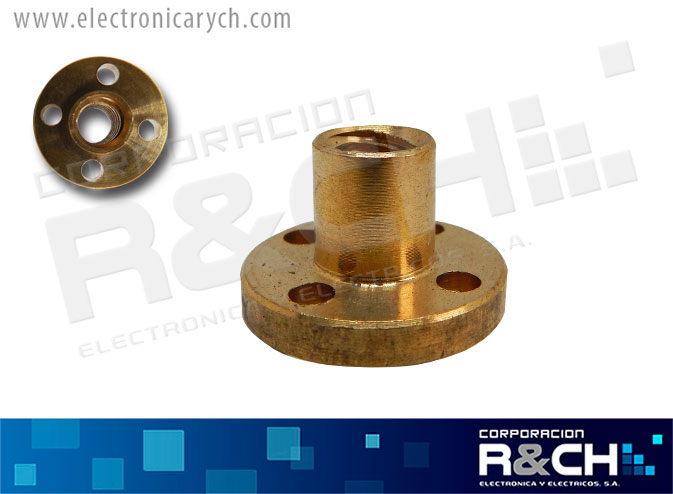 TOR-M4T tuerca trapezoidal 4mm para tornillo M4