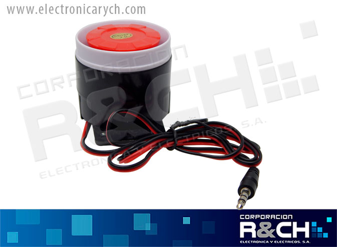 THD-1386 sirena mini 9-12V 120dB con cable