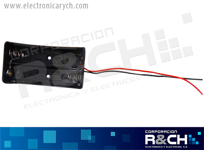 PR-186502 porta bateria 2x 18650 7.4V