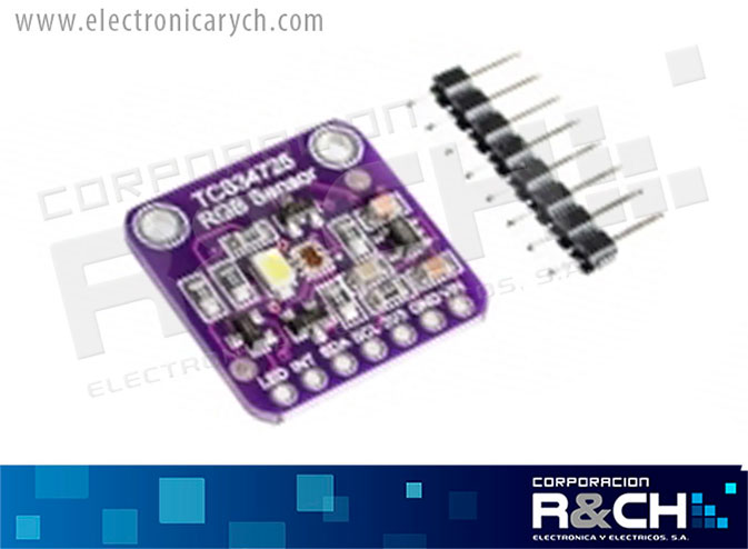 MD-34725 Modulo Sensor de Color RGB TCS34725