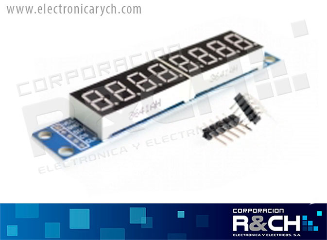 MD-D7219 modulo display de 8 digitos con  MAX7219