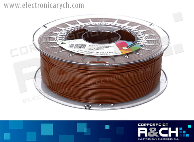 FE-0BR0A filamento PLA 1.75mm 1Kg MAHOGANY SMARTFIL