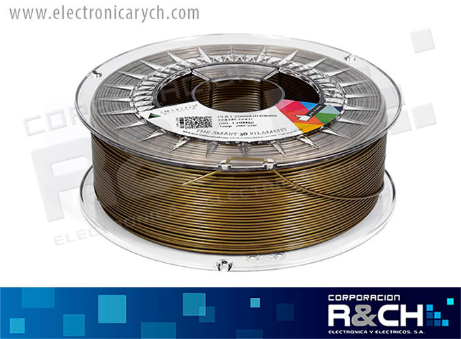 FE-0GL0A filamento PLA 1.75mm 1Kg GOLD SMARTFIL