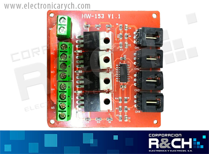 MD-IRF540 modulo controlador MOSFET 4 canales IRF540