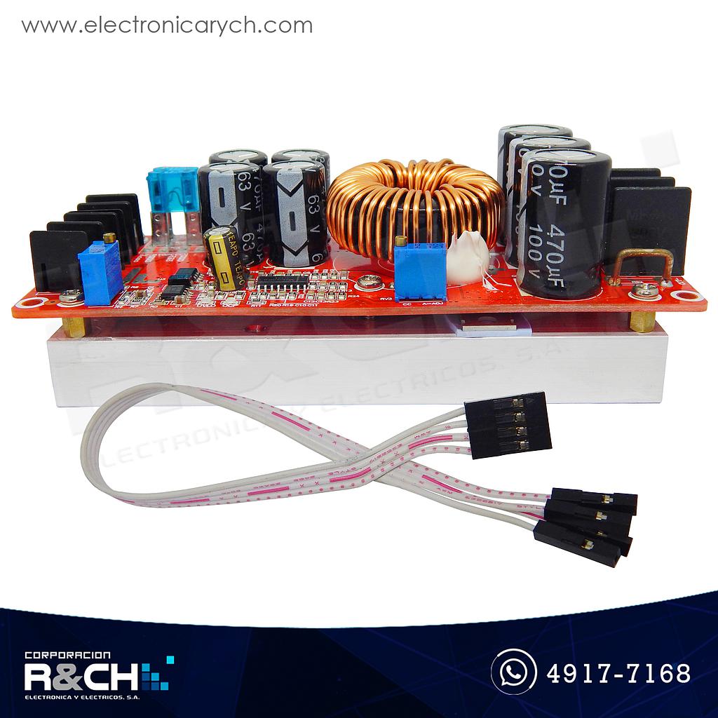 MD-1283 Modulo regulador elevador de voltaje Vi=8-60, Vo=12-83 step up 1200W 20A