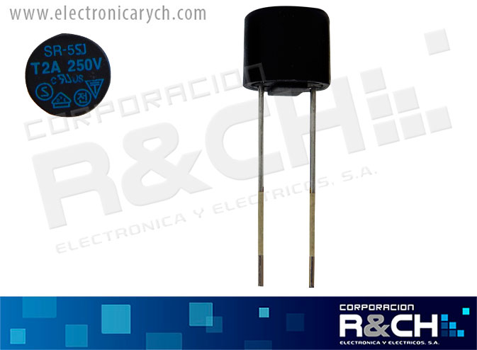 FE-T2A fusible cilindrico T2A 250V para LCD