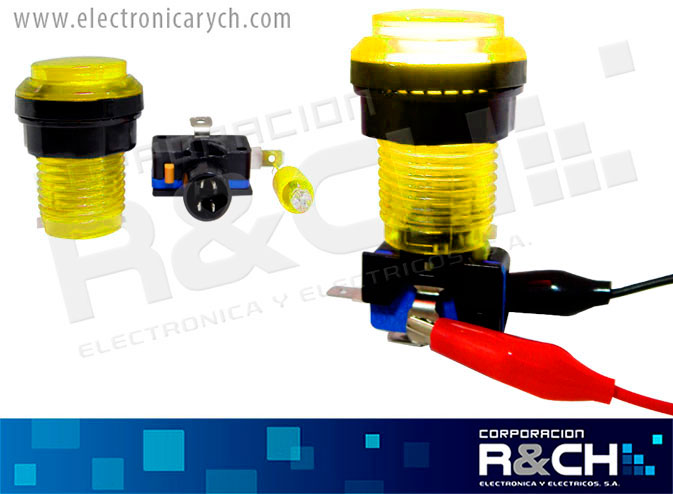 SW-32Y switch para video juegos amarillo 32mm