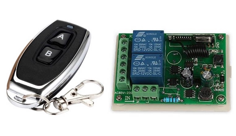 MD-RL42RF Modulo Relay RF Control Remoto 433Mhz 2 canales