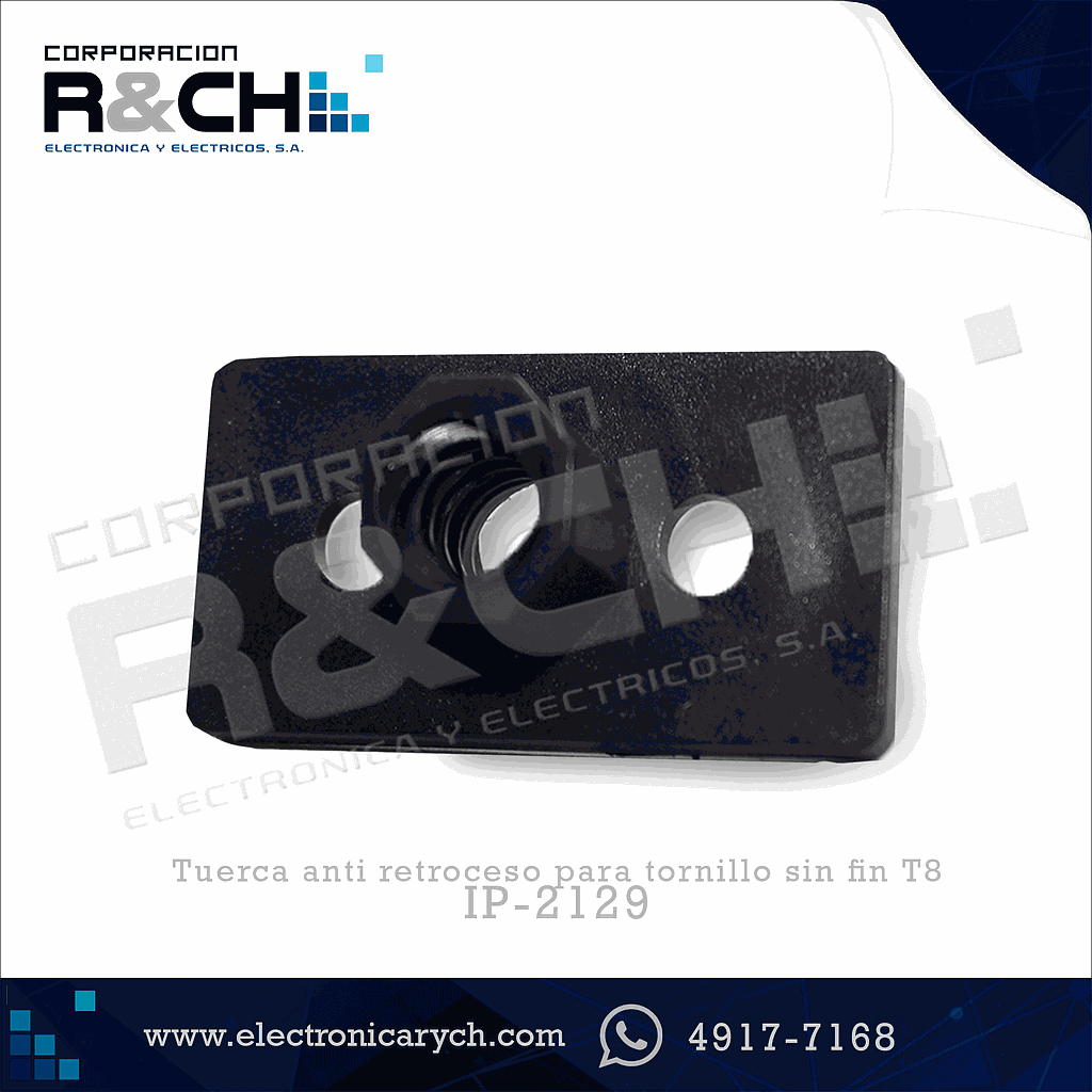 IP-2129 Tuerca anti retroceso para tornillo sin fin T8