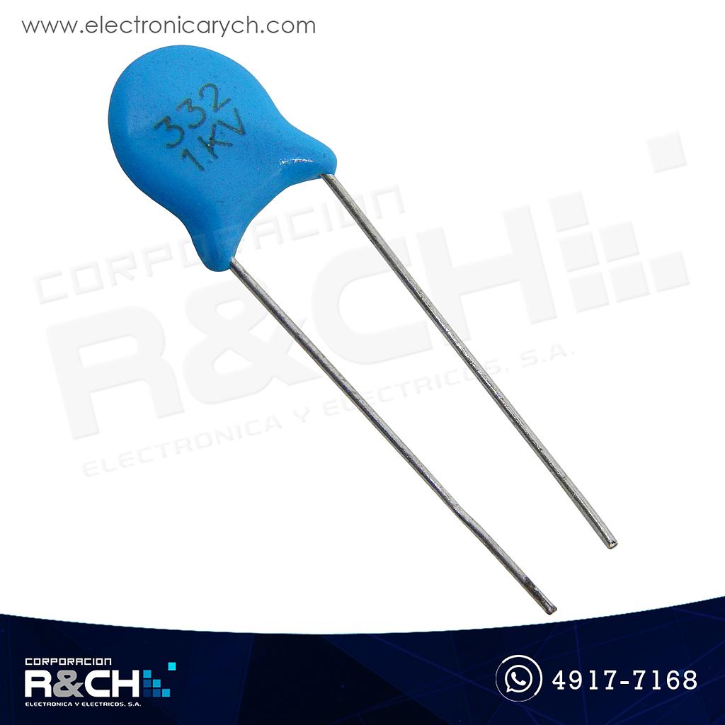 CC-0.0033U/2K Capacitor 0.0033uF 3.3nF (332)2KV