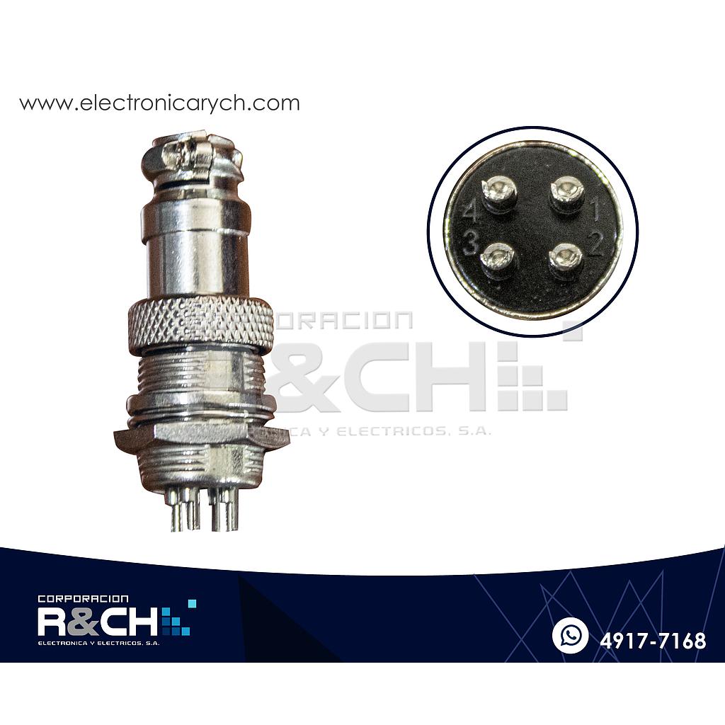 CN-GX16-4 Conector GX16 4 Pin Macho y Hembra