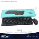 TJ-808 Teclado y mouse inalámbricos 2.4GHz