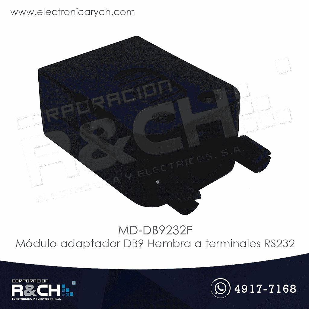 MD-DB9232F Módulo Adaptador DB9 Hembra a Terminales RS232