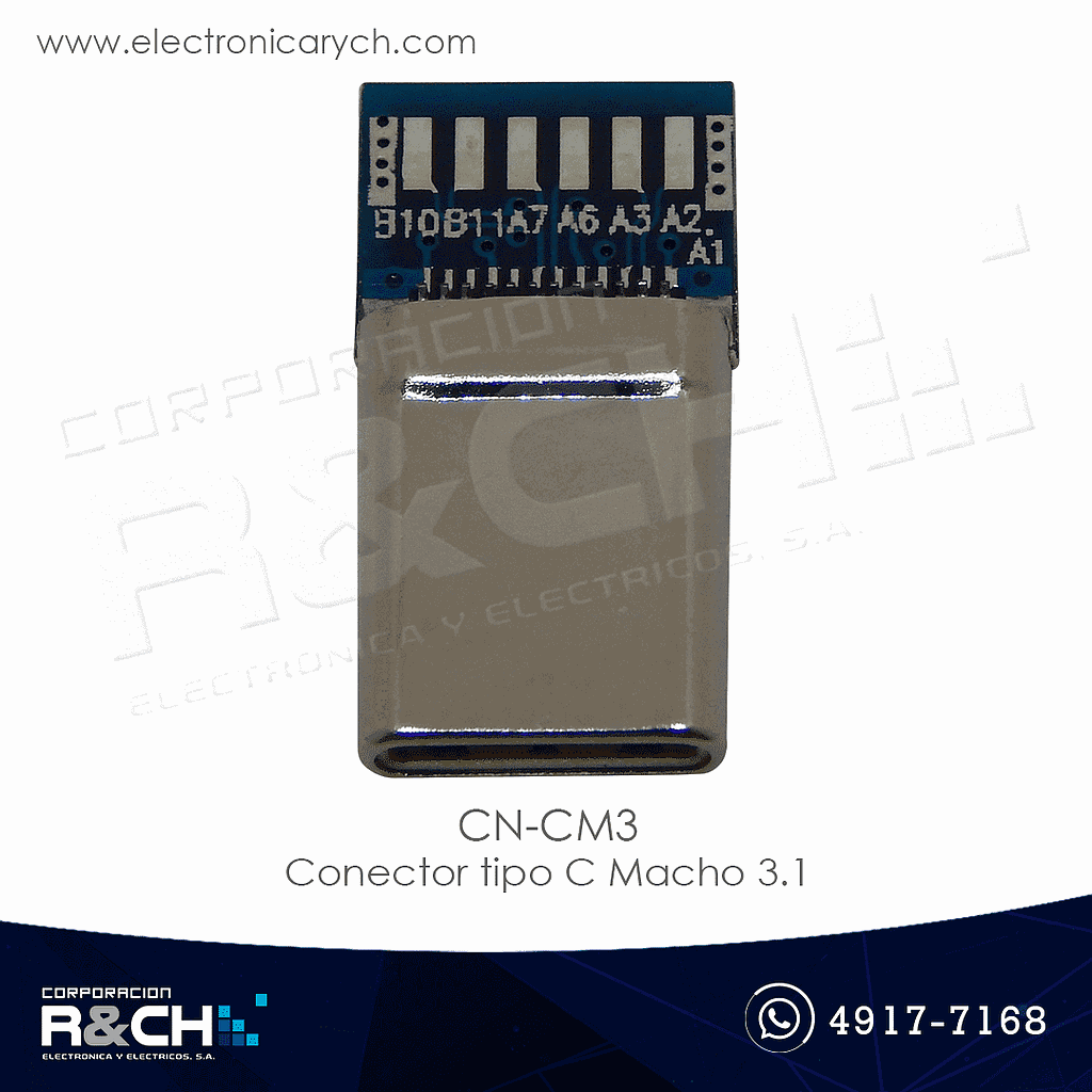 CN-CM3 Conector tipo C Macho 3.1