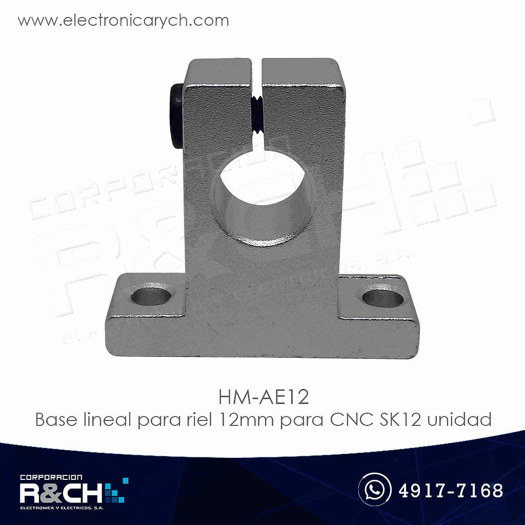 HM-AE12 base lineal para riel 12mm para CNC SK12 unidad