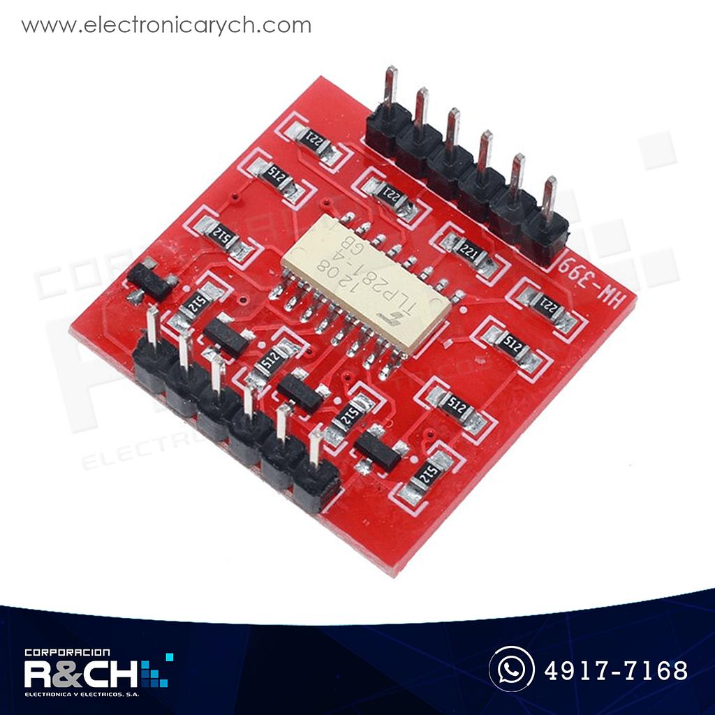 MD-TLP281 Módulo optoacoplador de 4 canales TLP281