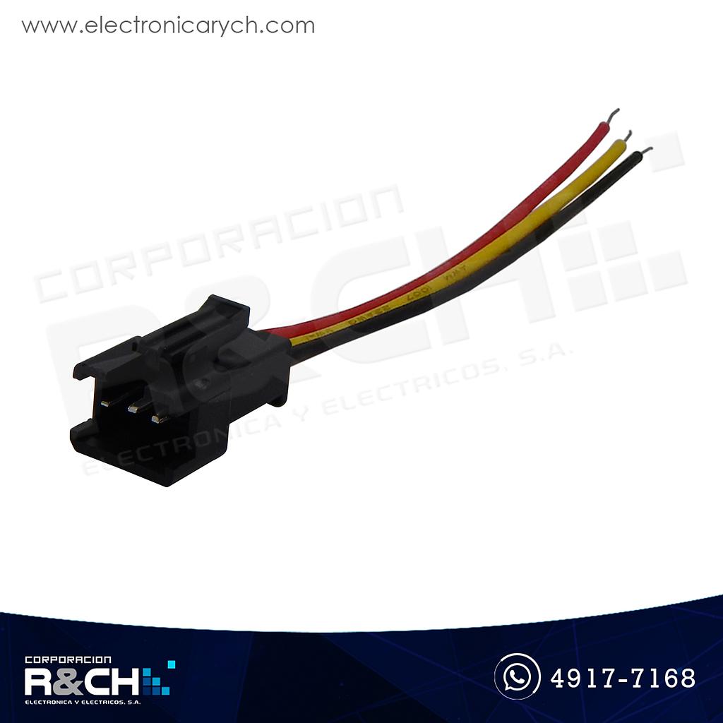 CN-JST310 Conector JST con cable F-M par, negro 3 pin 10cm