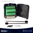 MD-DB25M Módulo adaptador DB25 macho a terminales