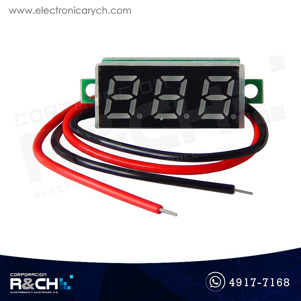 MD-DP28 Voltímetro 0.28" 2.5-30V dos lineas tipo display rojo
