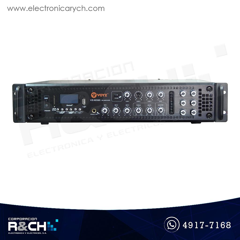 VZ-X2180 Amplificador de poder profesional VOYZ 300W 6 zonas
