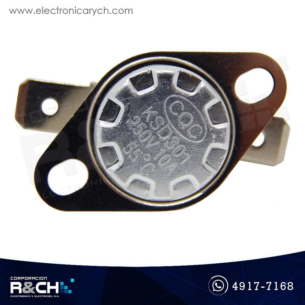 SW-30155 Switch Termostato 10A 250V 55º NC KSD301
