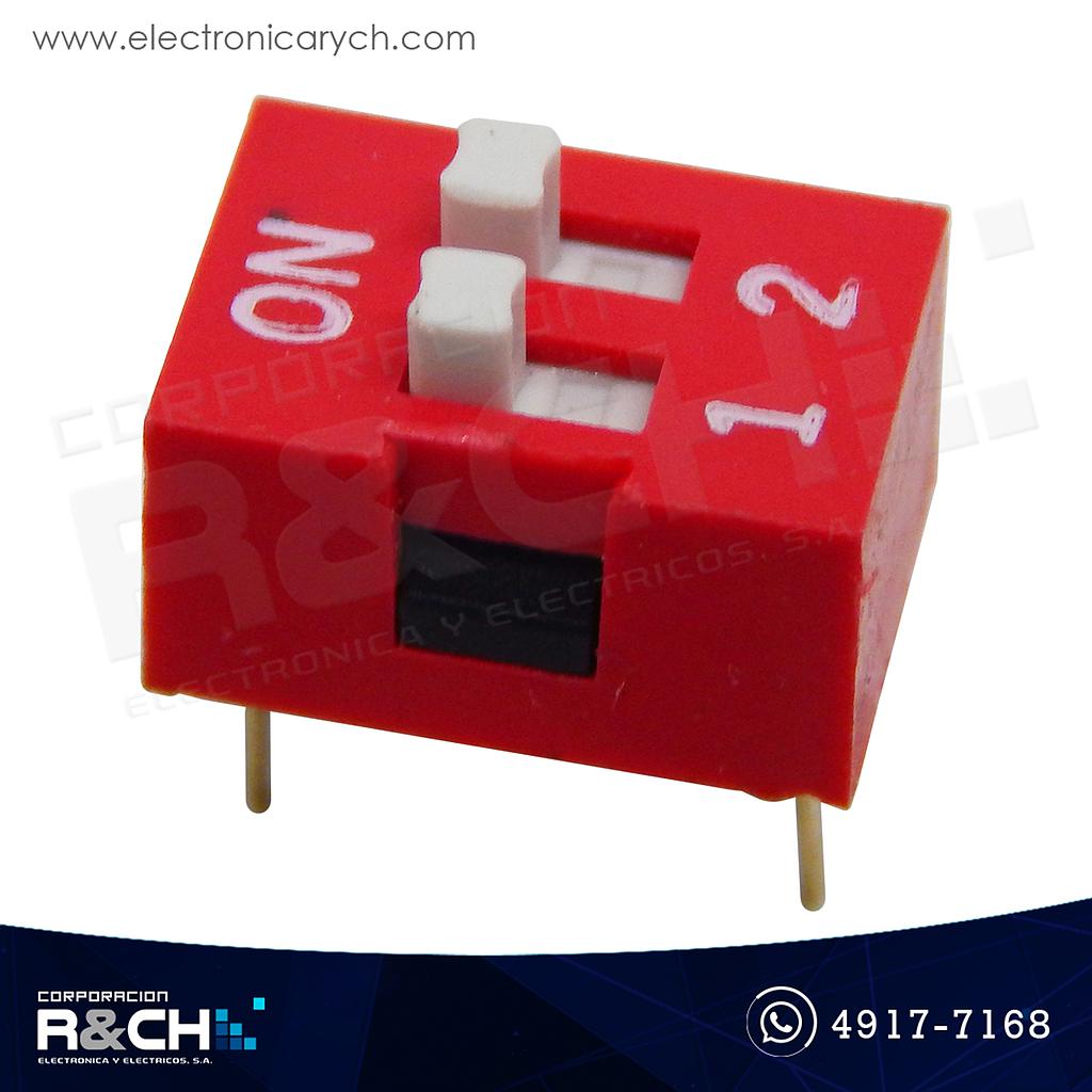 SW-DIP2 Switch DIP 2 posiciones sencillo