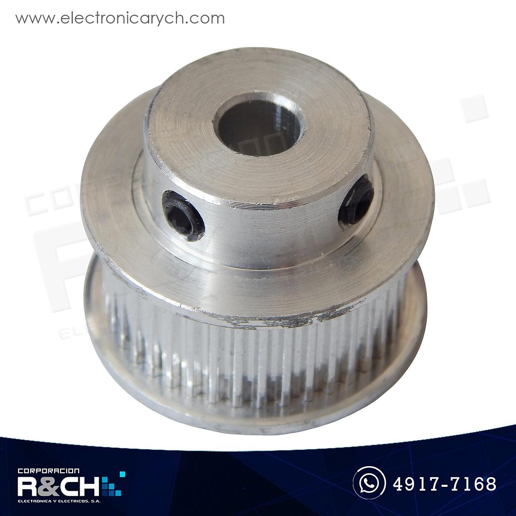 PL-40163 Polea GT2 dentada 40 dientes para faja 10mm diametro eje 6.35mm
