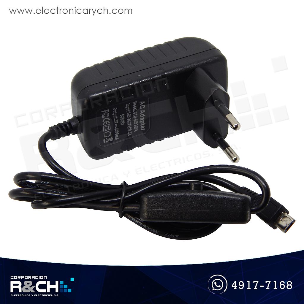 AD-5030A Adaptador 120V a 5VDC 3A para raspberry Pi 3
