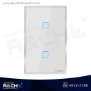 SW-T0US2C Switch Inteligente touch Doble para empotrar wi-fi Sonoff